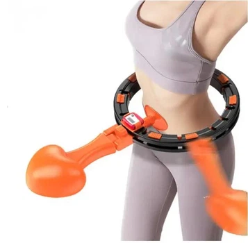 Хулахуп для похудения живота и боков Обруч на талию Hula Hoop Массажный набор-обруч (5696)