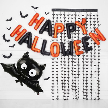 Фотозона Із Кульок Black Bats (2 кульки) Halloween