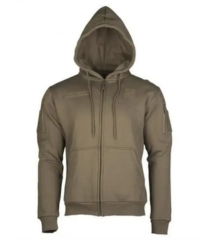 Реглан тактический Mil-tec с капюшоном на молнии Tactical hoodie Olive 11472012 XL