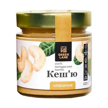 Паста кеш'ю GREEN LANE 220 г скло