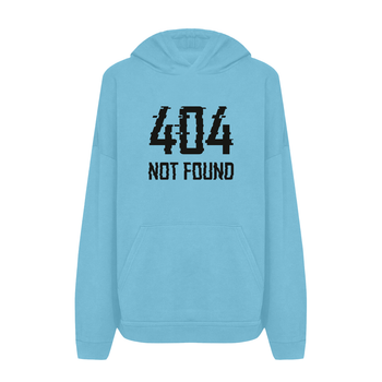 Худи c принтом ТiШОТКА 404 not found XXL Голубой (1660570260)