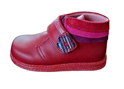 Ботинки кожаные для девочки Agatha Ruiz de la Prada 111966 красные 25