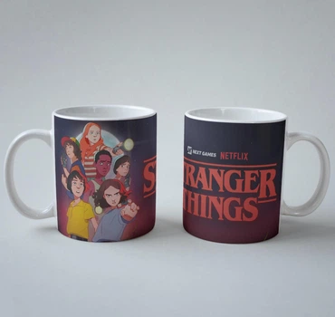 Подарочная чашка с принтом Очень странные дела (Stranger Things) 12 330 мл.