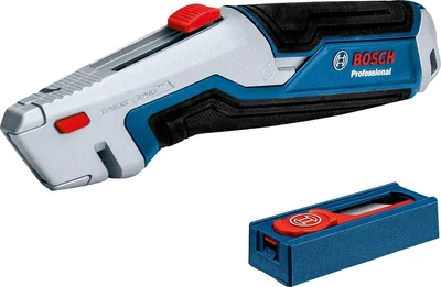 Универсальный выдвижной нож Bosch Professional 185 мм, диспенсер с 10 лезвиями (1600A027M5)