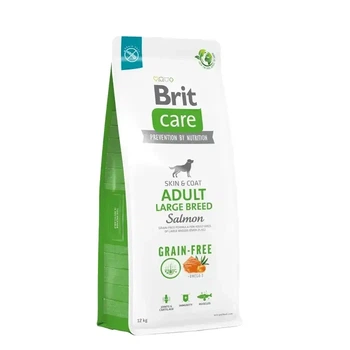 Сухой беззерновой корм для взрослых собак крупных пород Brit Care Grain Free Large Breed Salmon с лососем 12 кг (172204)