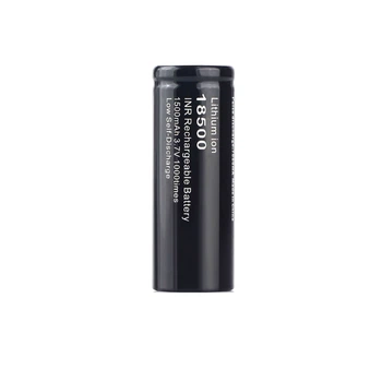 Аккумулятор 18500 Li-Ion Soshine 18500-3.7-1500, 1430mAh, 4.2A, 4.2/3.7/3.0V, Black