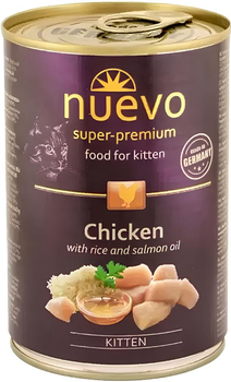 Вологий корм для котів Nuevo Chicken Kitten з куркою 400 г (4250231595226)