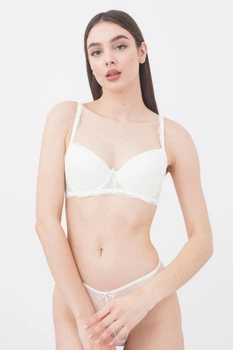 Бюстгальтер мереживний з формованою чашкою Giulia Camilla 1212/01N 85D White-whisper