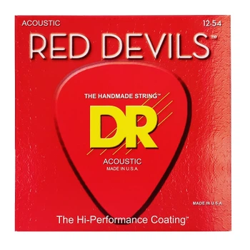 Струны для гитары DR Strings RED DEVILS Acoustic - Light (12-54) (RDA-12)