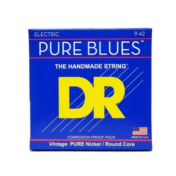 Струны для гитары DR Strings PURE BLUES Electric Guitar Strings - Light (09-42) (PHR-9)