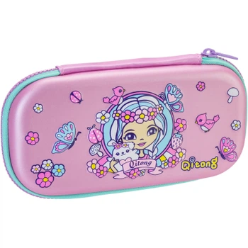 Пенал Cool For School 1 отделение с органайзером розовый (QT-5634-Pink)