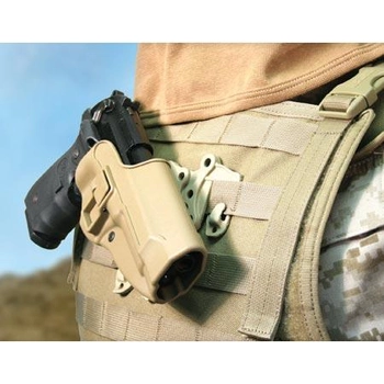 Кобура Blackhawk SERPA Strike/Molle holster 40CL01 (Beretta) Койот (Coyote), Права