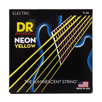 Струны для гитары DR Strings NEON Yellow Electric - Light Heavy (09-46) (NYE-9/46)