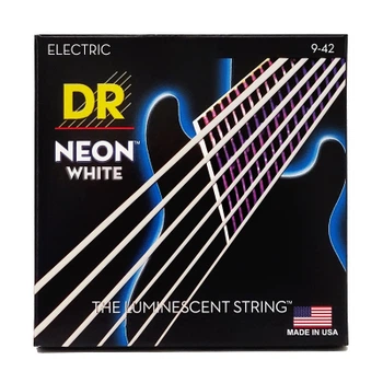Струны для гитары DR Strings NEON White Electric - Light (09-42) (NWE-9)