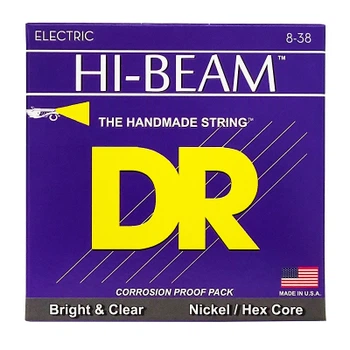 Струны для гитары DR Strings HI-BEAM Electric - Light Light (08-38) (LLTR-8)