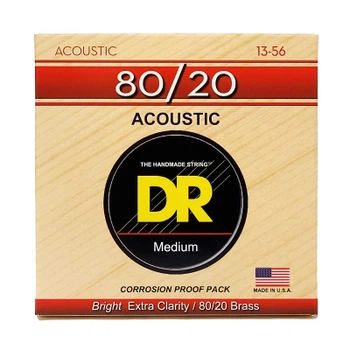 Струны для гитары DR Strings HI-BEAM Acoustic 80/20 Bronze - Medium (13-56) (HA-13)