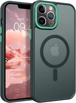 Противоударный чехол Space MagSafe iPhone 11 Pro (матовый) Green (37921-08)