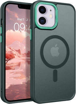 Противоударный чехол Space MagSafe iPhone 11 (матовый) Green (37920-08)