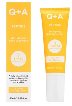 Антивіковий сонцезахисний крем для обличчя Q+A Peptide Anti-Ageing Daily Sunscreen, 50мл (267842)