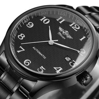 Іоловічий наручний годинник Winner Handsome Black 1781-TT Store