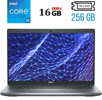 Ультрабук Б-класс Dell Latitude 5430 / 14" (1920x1080) IPS / Intel Core i5-1235U (10 (12) ядер по 1.3 - 4.4 GHz) / 16 GB DDR4 / 256 GB SSD M.2 / Intel Iris Xe Graphics / WebCam / Windows 10 б/у