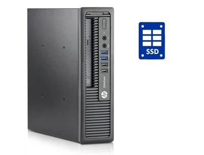 Неттоп Б-класс HP EliteDesk 800 G1 USFF / Intel Core i3-4150 (2 (4) ядра по 3.5 GHz) / 4 GB DDR3 / 30 GB SSD / Intel HD Graphics 4400 / DVD-ROM б/у