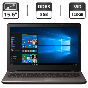 Ноутбук Medion Akoya E6416 / 15.6" (1366x768) TN / Intel Core i3-5010U (2 (4) ядра по 2.1 GHz) / 8 GB DDR3 / 128 GB SSD / Intel HD Graphics 5500 / WebCam / DVD-ROM б/в