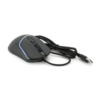 Мышь проводная iMICE T20, 6 кнопок, 1000/1600/3200/6400 DPI, Led Lighting, 1,5м, Windows xp/Vista/Win7/8/10 Mac OS X, Black, COLOR BOX, Q40