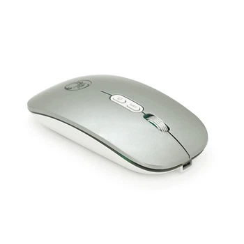 Мышь беспроводная iMICE E-1400 5 кнопок 800/1200/1600 DPI 2.4Ghz 10м Windows xp/Vista/Win7/8/10 Mac OS X Rechargable Silver box Q100