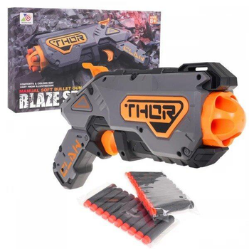 Пістолет Blaze Storm Zecong Toys ZC 7150 стріляє м'якими патронами