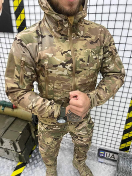 Костюм Софтшел Мультикам на флісі XL розмір SoftShell Multicam