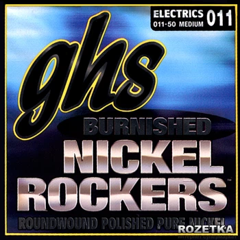 Струны для электрогитар GHS Burnished Nickel Rockers Medium 11-50 (BNR-M)