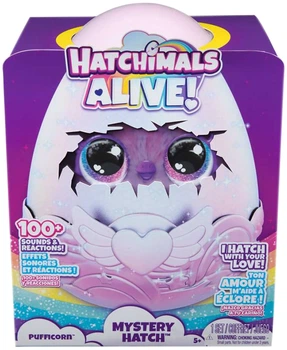 Игрушка сюрприз Hatchimals Интерактивная Паффи в яйце (SM19201/6069132)