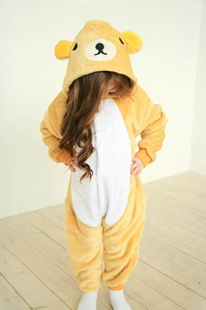 Пижама кигуруми Kigurumi для девочки Мишка Тэдди Рилакума Бежевый на рост 155-165 см (203141)
