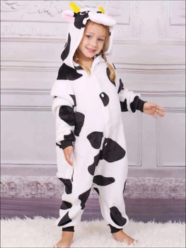 Піжама кігурумі Kigurumi для дівчинки Бик Корова Білий на зріст 155-165 см (204841)