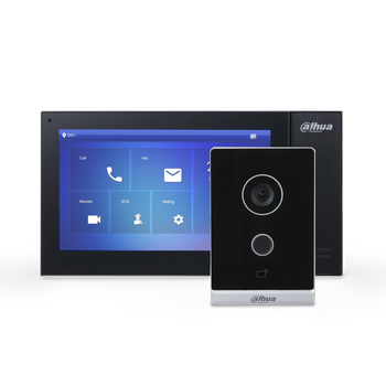 Комплект IP домофона Dahua Standart DHI-VTO2211G-WP + DHI-VTH2421FB-P