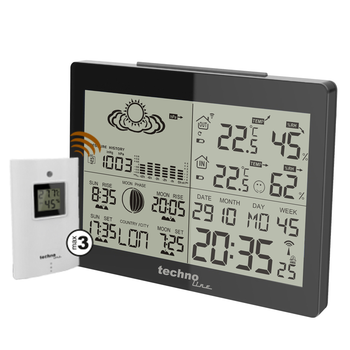 Метеостанция цифровая для дома Technoline WS6760 Black