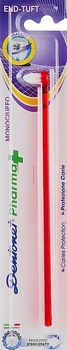 Зубна щітка Dentonet Pharma Монопучкова для важкодоступних ділянок Червона (6211) (8009315062132) 
