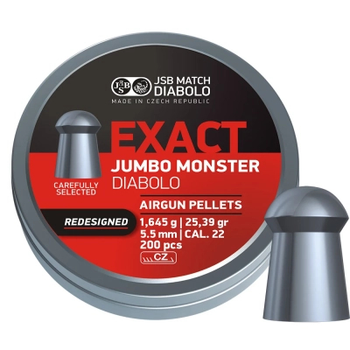 Пульки JSB Exact Monster Redesigned 5,52 мм 1,645 г (200 шт/уп) (546388-200)