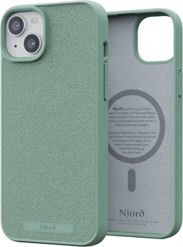 Чехол-накладка Njord Fabric MagSafe Case Turquoise для iPhone 15 Plus (NA52FA13)