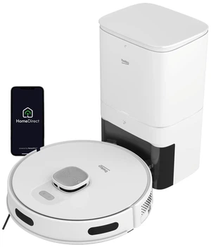 Робот-пилосос миючий Beko RoboSmart VRR80214VB White Функція миття підлоги Станція очищення Створення картки приміщення 65 дБ