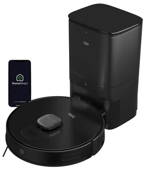 Робот-пылесос моющий Beko RoboSmart VRR80214VB Black Функция мытья полов Станция очистки Создание карты помещения 65 дБ