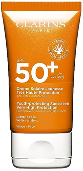 Krem przeciwsłoneczny do twarzy Clarins SPF 50+ 50 ml (3666057217340)