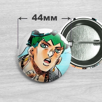 Значок Рохан Кішибе з аніме Неймовірні пригоди ДжоДжо / JoJo’s Bizarre Adventure 44мм №3