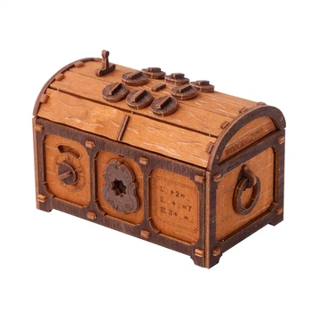 Механічний 3D пазл Treasure Chest WOODEN.CITY – іграшки з