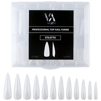 Верхні форми для нарощування VALERI Top Nail Forms Stiletto Стилет