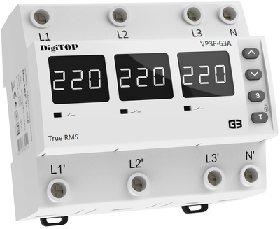 Реле напруги DigiTOP VP-3F63A M6W