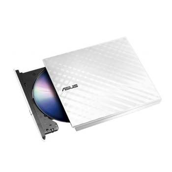Привод DVD+-R/RW SLIM Asus SDRW-08D2S-ULITE внешний USB 2.0 белый (90-DQ0436-UA221KZ)