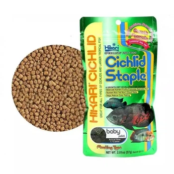 Корм Hikari Cichlid Staple (SS) 57г, 1,7-2,0мм (гранулы) для малька цихлид 4-15см
