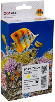 Картридж Barva совместимый с Canon PFI-030Y (3492C001AA) 55 мл Yellow (IC-PFI030Y)